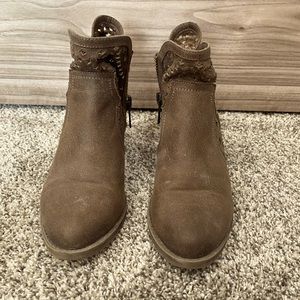 Brown booties